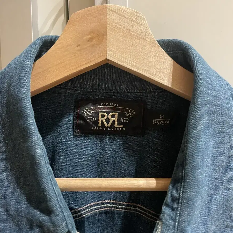 RRL 더블알엘 데님셔츠 M