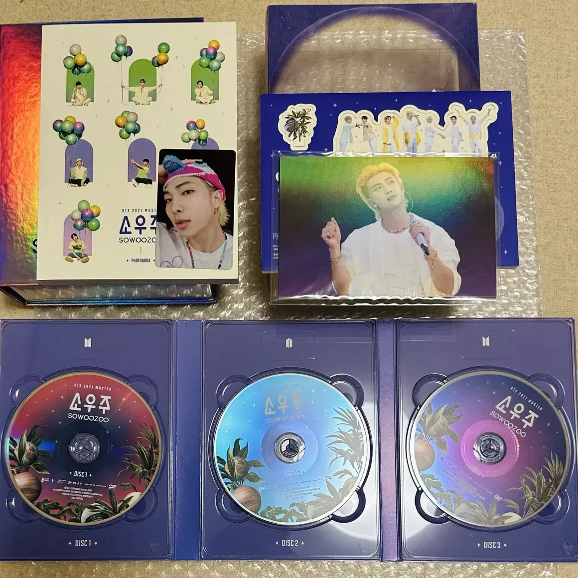 방탄 남준 포카 bts RM dvd 알엠 남준 더파이널 소우주 디비디