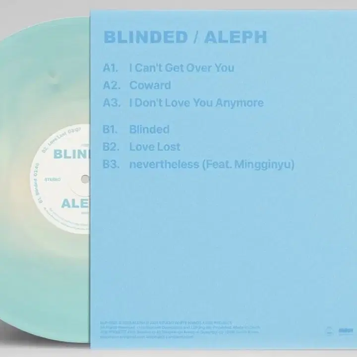 알레프(Aleph) - 사과향(Blinded) LP 바이닐 Vinyl