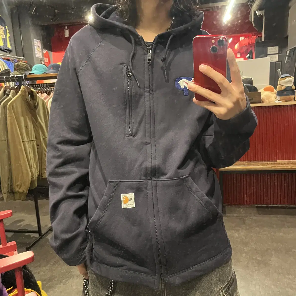 (end322)carhartt Vintage Carhartt Hooded Zip Up