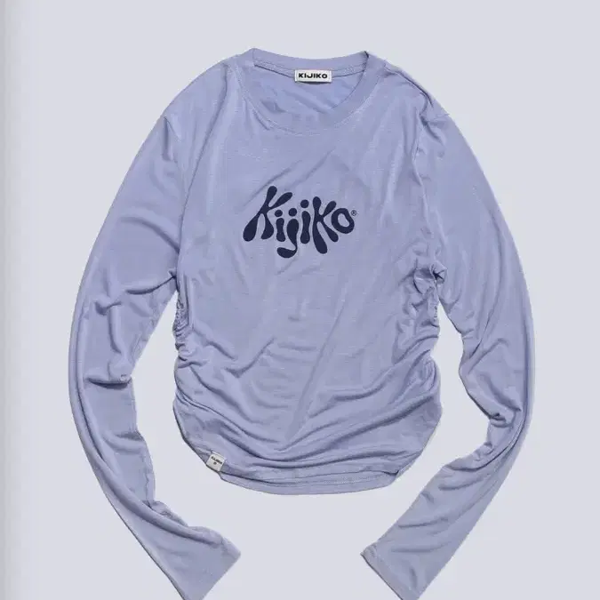 키지코 Long Sleeve Tee Set Sky Blue