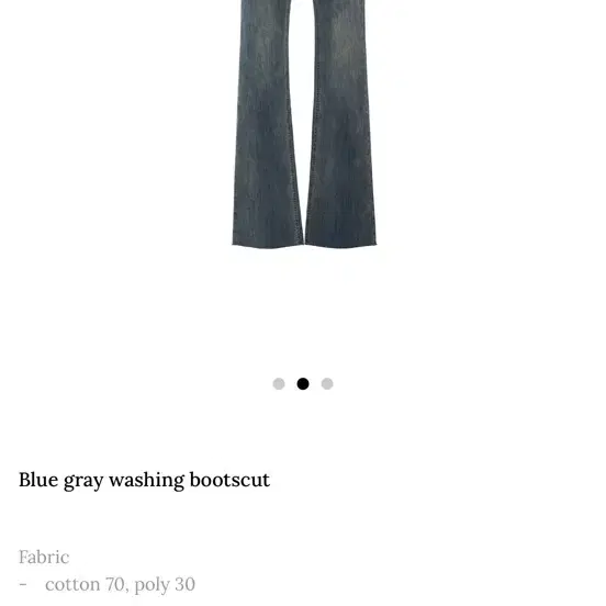 zaenio Blue gray washing bootscut