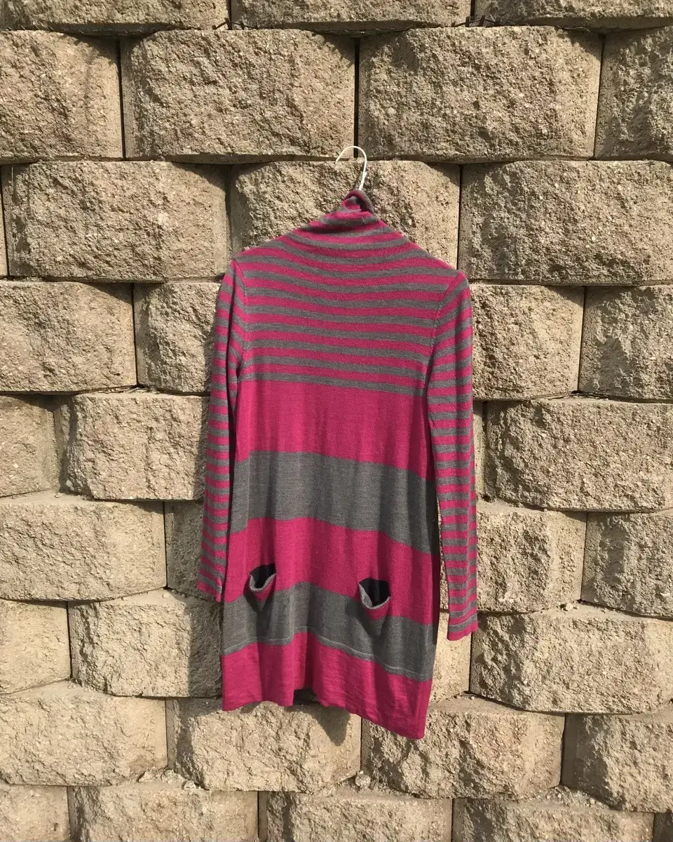 vintage turtle neck stripe one-piece