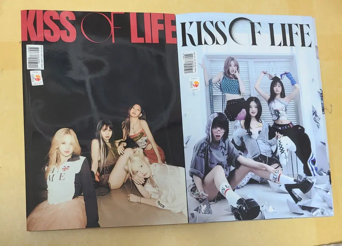 Bulk transfer of 2 unsealed KISS OF LIFE albums