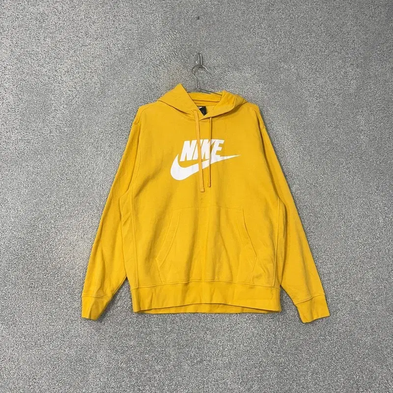 Nike Printed Logo Yellow Hoodie XXL