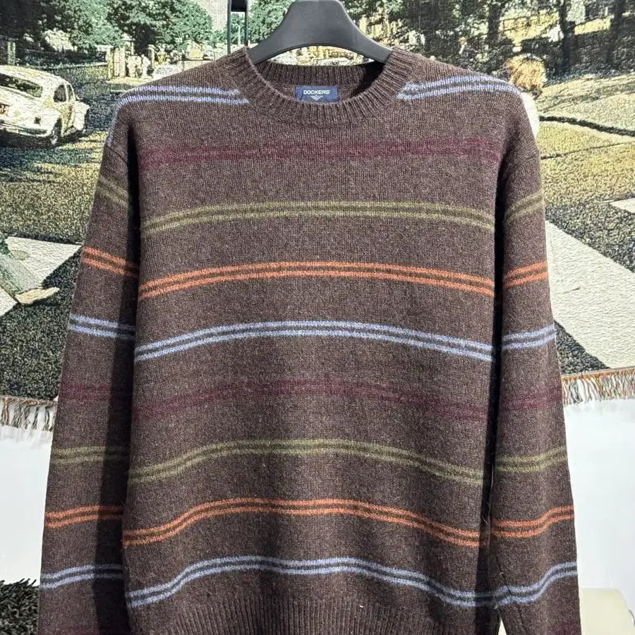 XL/ Vintage Stripe Wool Sweater