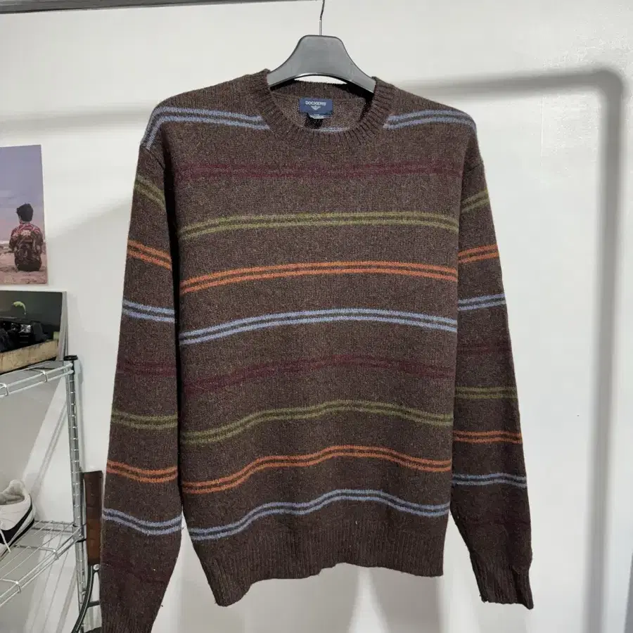 XL/ Vintage Stripe Wool Sweater