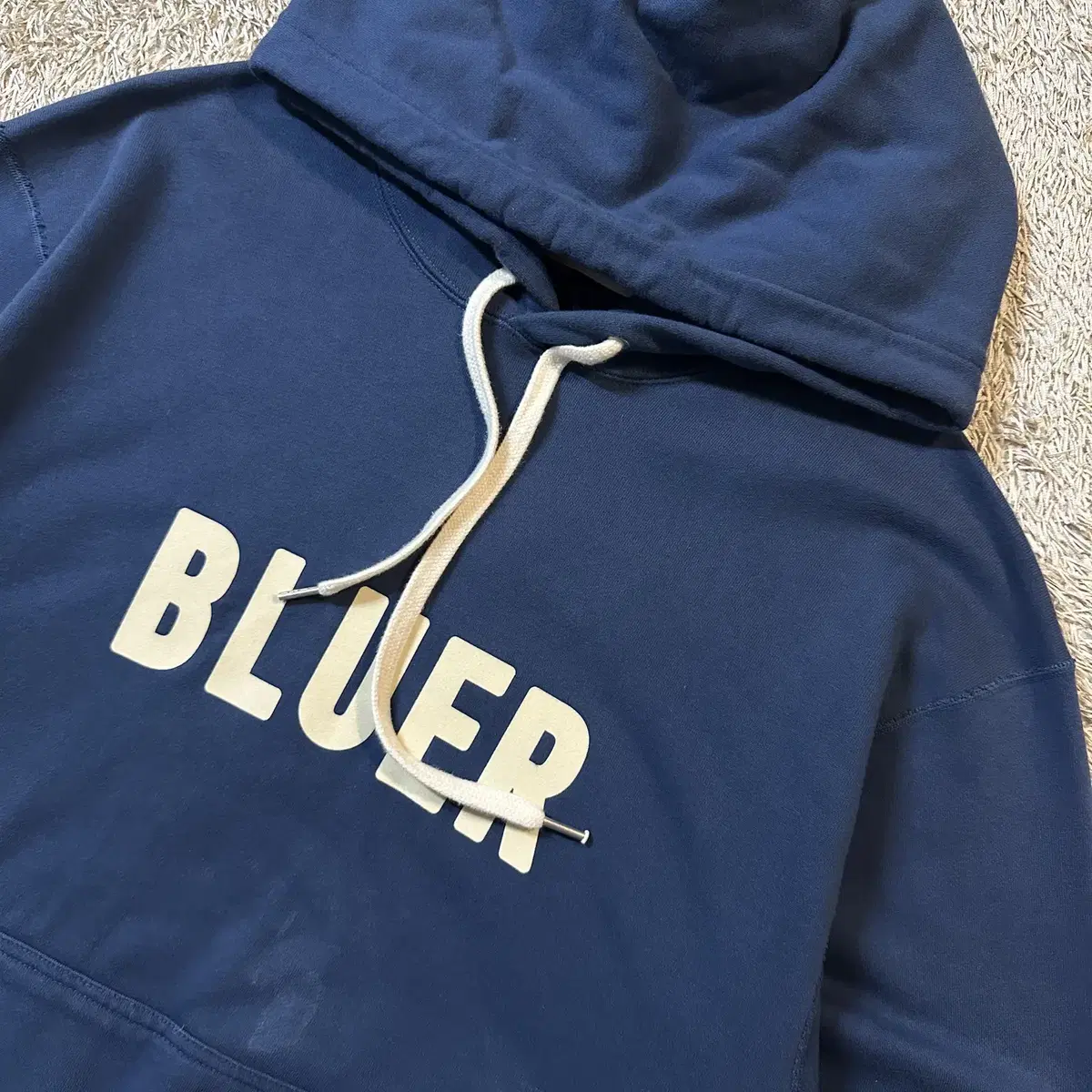 [XL] 네이머클로딩 BLUER TEAM 후드티 더스티블루