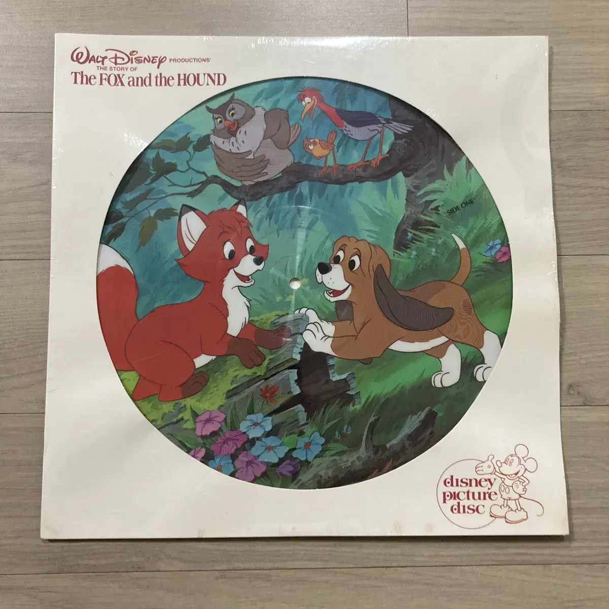 Vintage Disney Fox and the Hound PictureDisc Vinyl LP