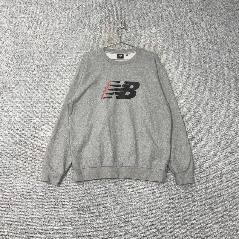 New Balance Printed Logo Grey Sweatshirt XXL