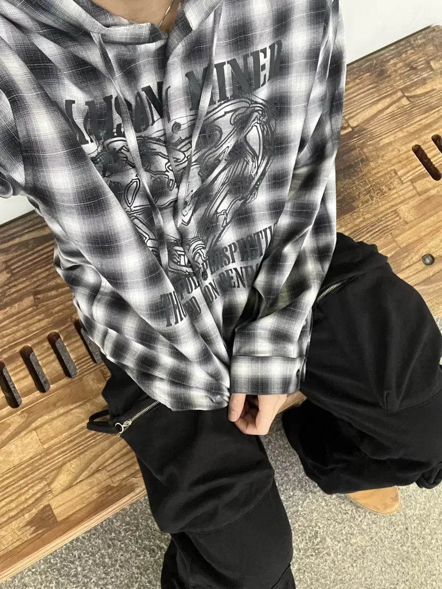 Maison Margiela Check Hooded Shirt