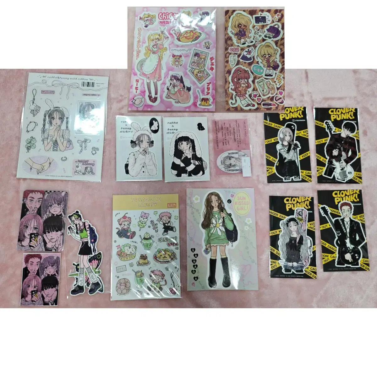 Bulk)사나다님 sticker sell 양도다꾸 주술회전 죠죠 unofficial goods Clover Funk