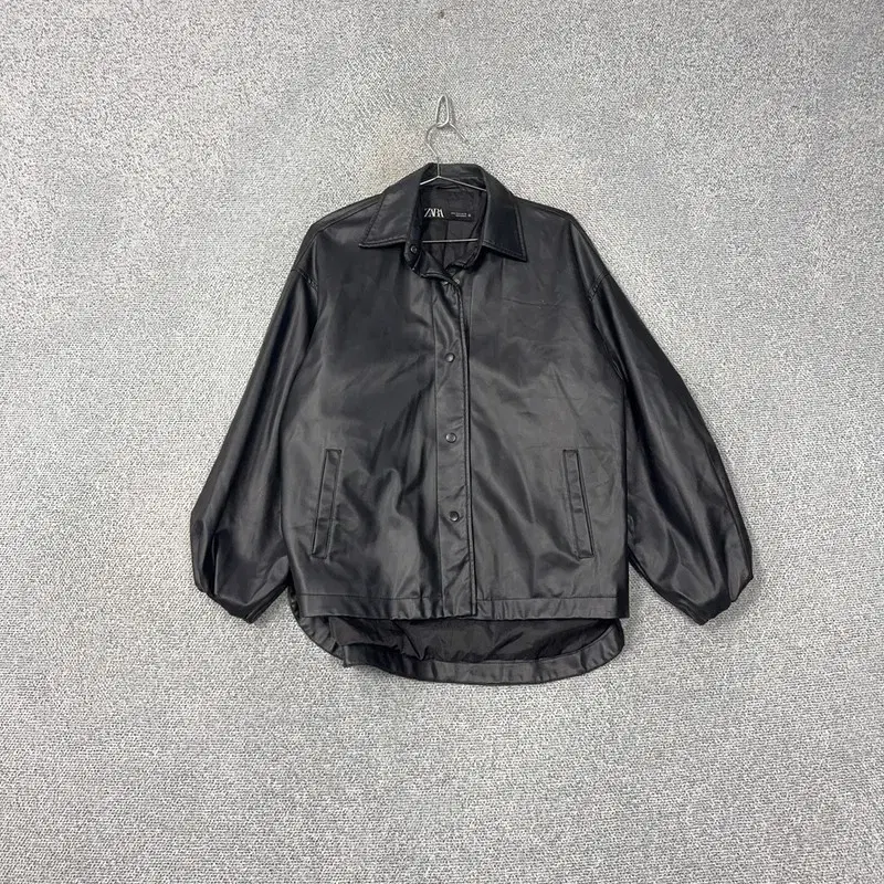 Zara Leather Black Blooming Jacket S