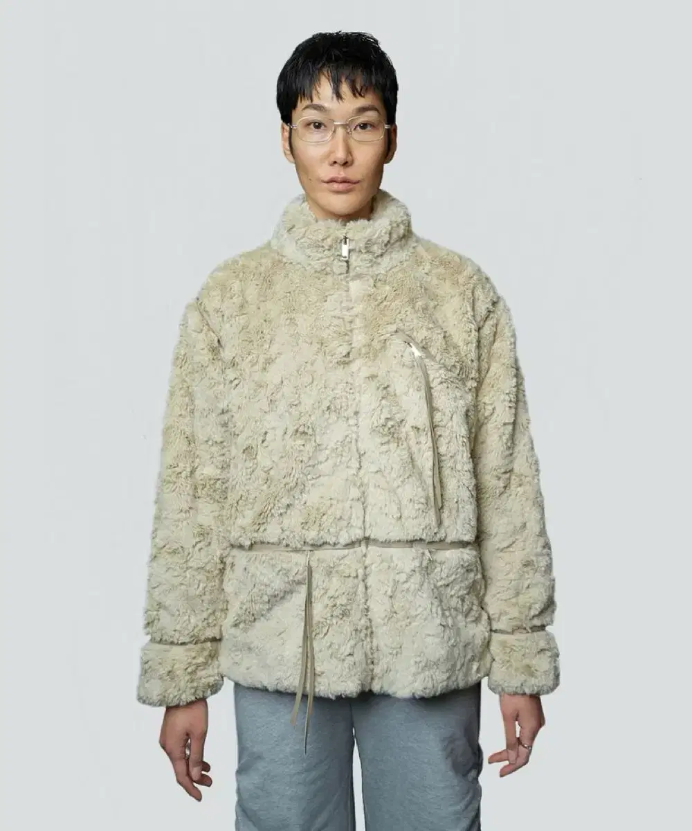 naked fleece fur jacket nache