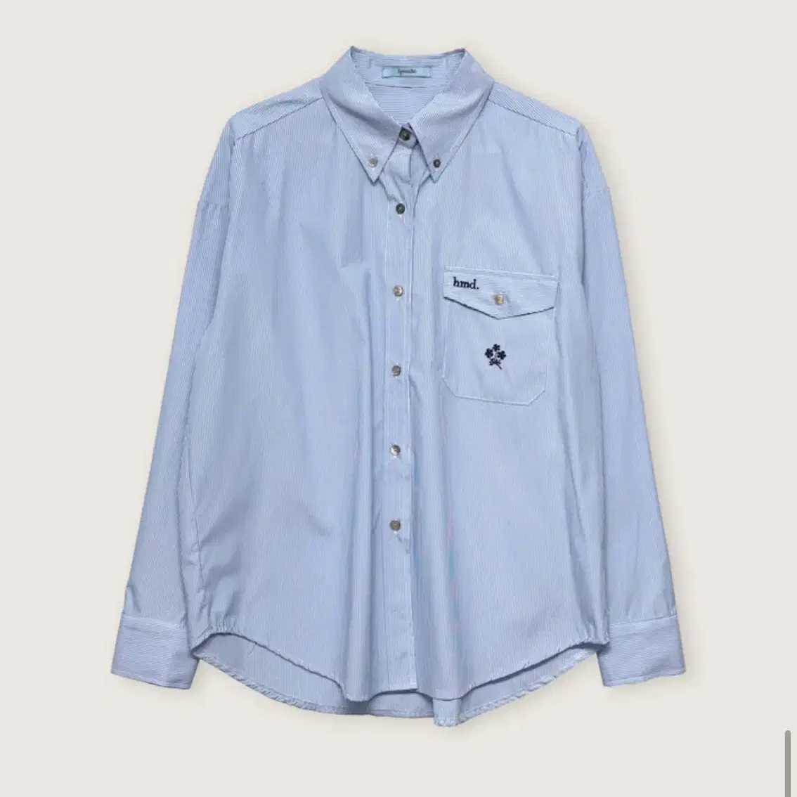 에이치모드 셔츠 Plumbago stripe shirt (블루)