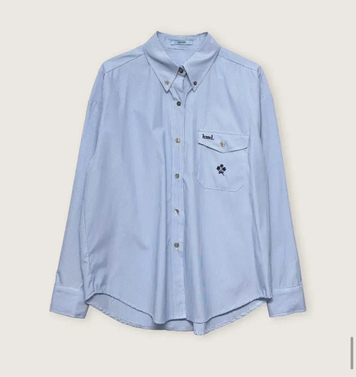 에이치모드 셔츠 Plumbago stripe shirt (블루)