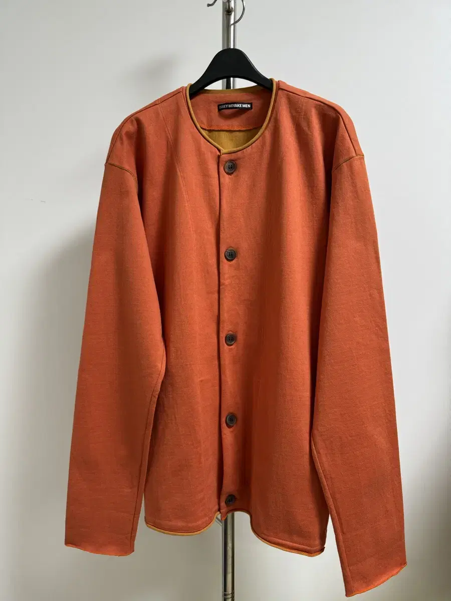 [3] Isset Miyake men's Round-neck cotton cardigan