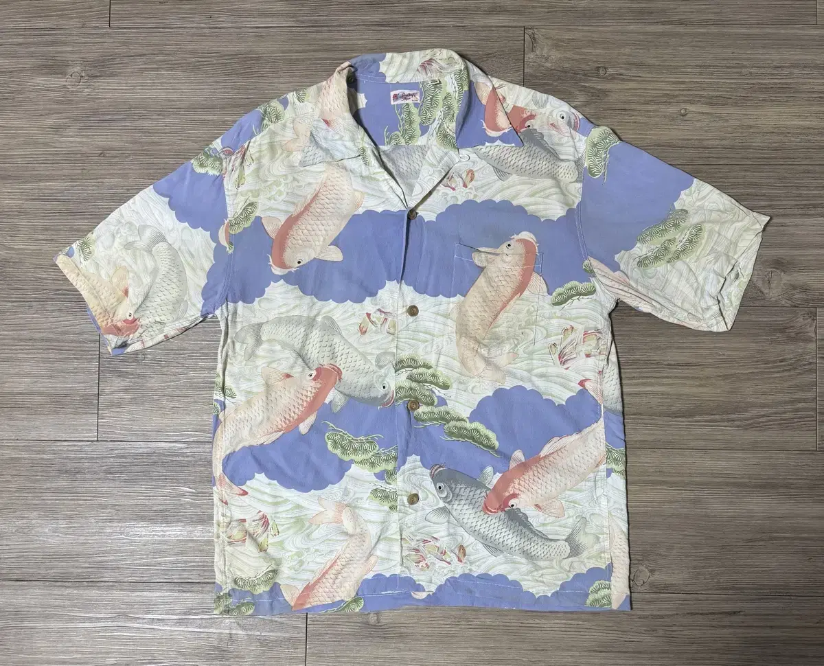 Sun surf Sun Surf Koi Aloha Rayon Shirt