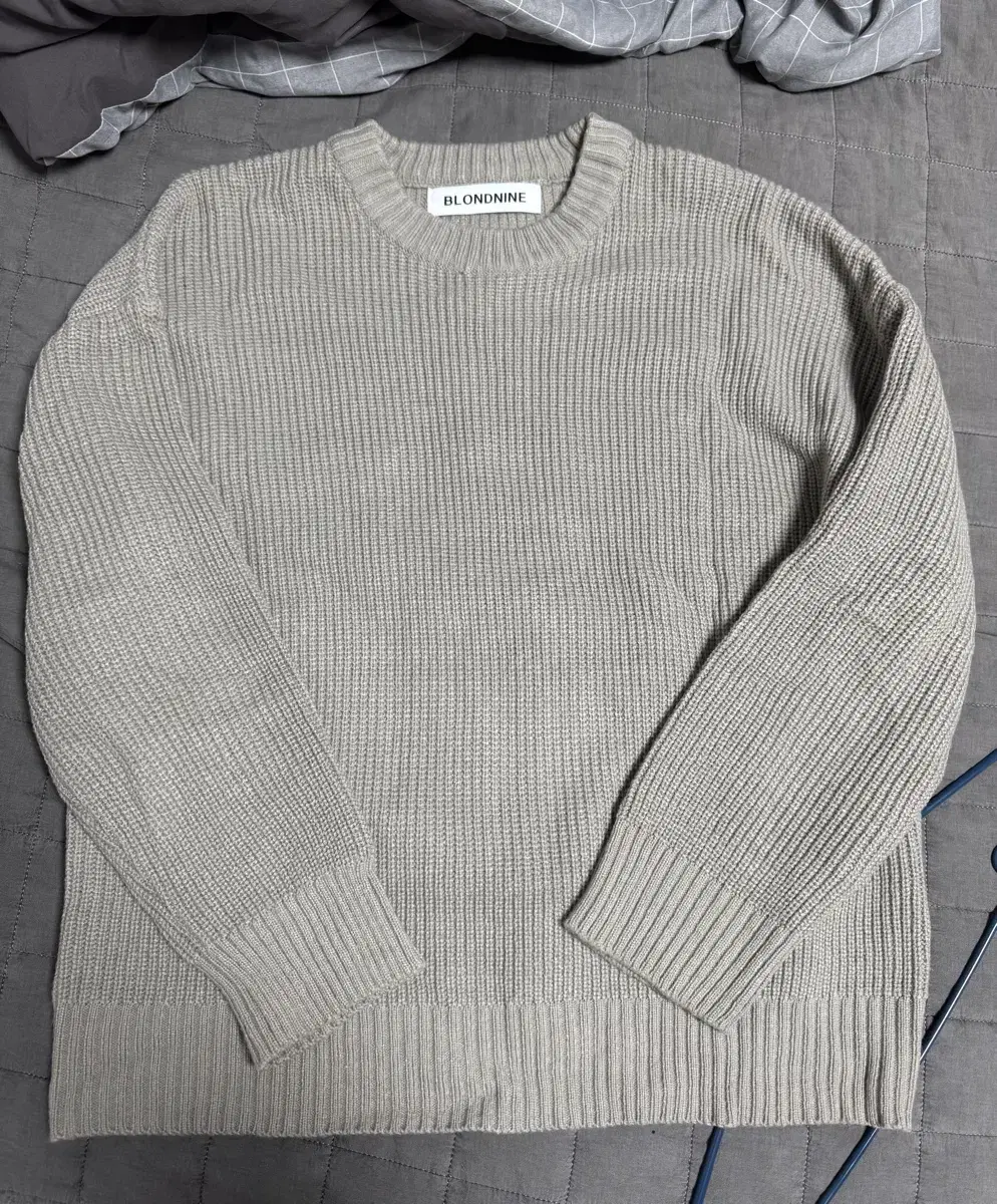 Blond Nine Ribs Knit Sweater Grey XS