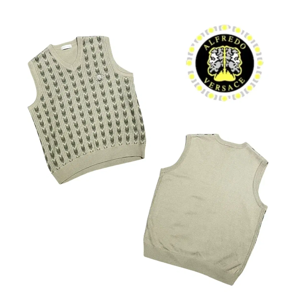 Alfredo Versace Patterned Knit Vest