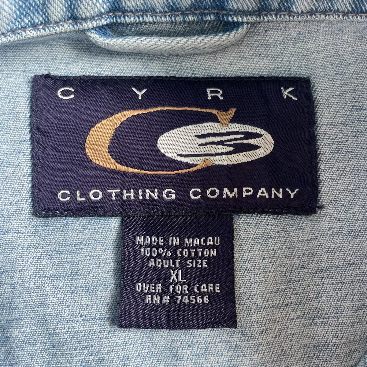 CYRK Clothing Co. 아메리칸 트럭 드로잉 데님 트러커 자켓