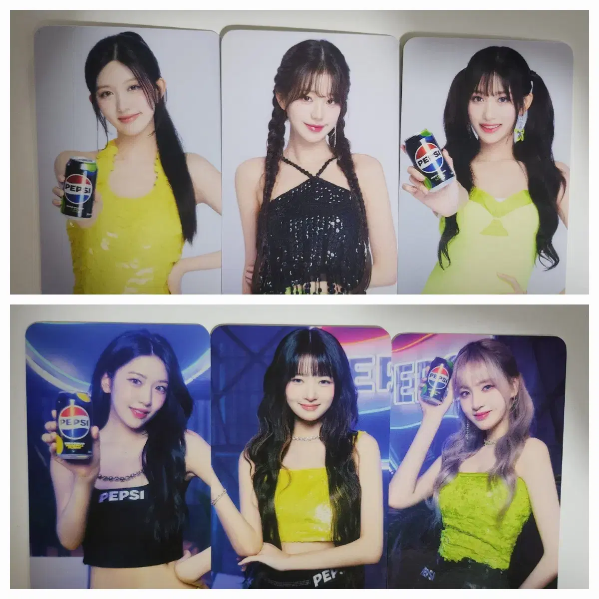 (Set of 3) ive pepsi photocard photocard jang wonyoung gaeul leeseo ahn yujin lay liz