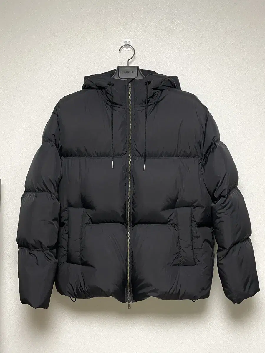 (M)The Knit Company Light Duck Down Hooded Short Puffer Black