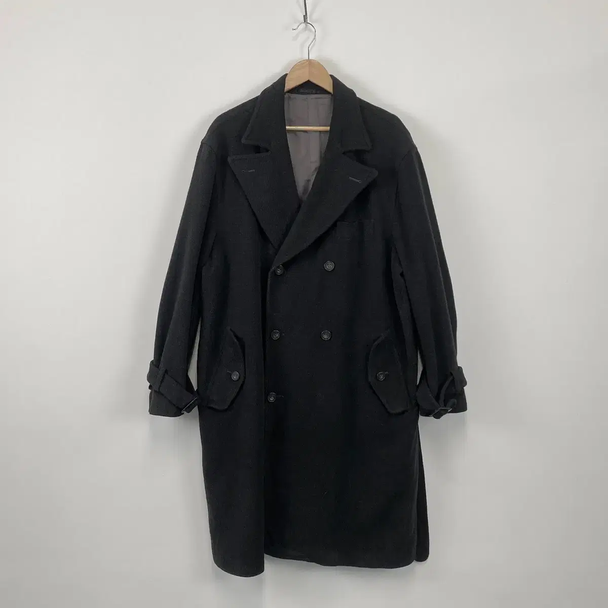 Vintage BARREAUX belted wool coat