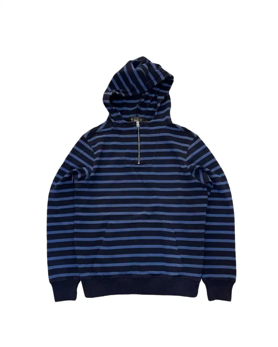 RRL Striped Half Zip Hoodie