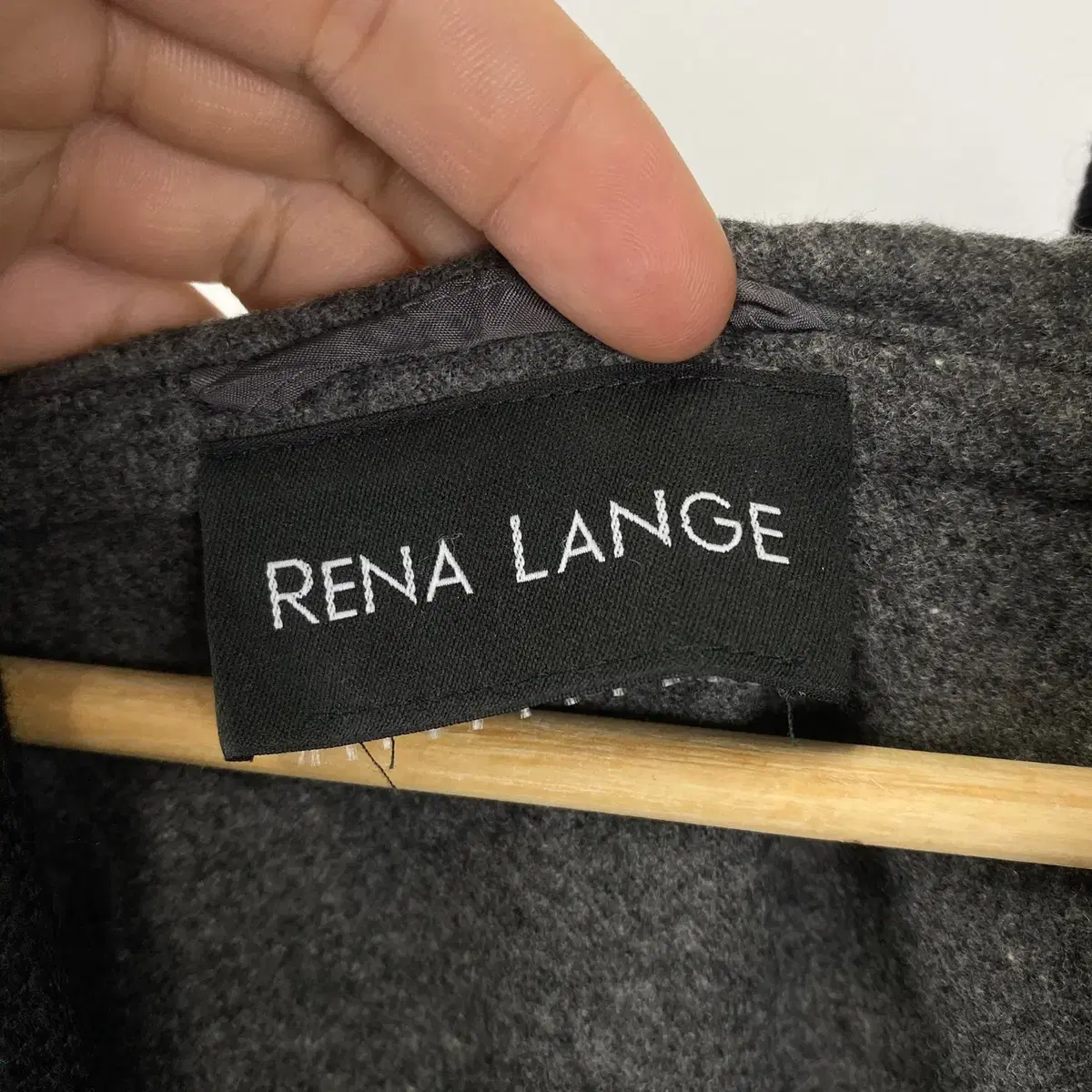 빈티지 RENA LANGE 울 캐시미어 후드 자켓