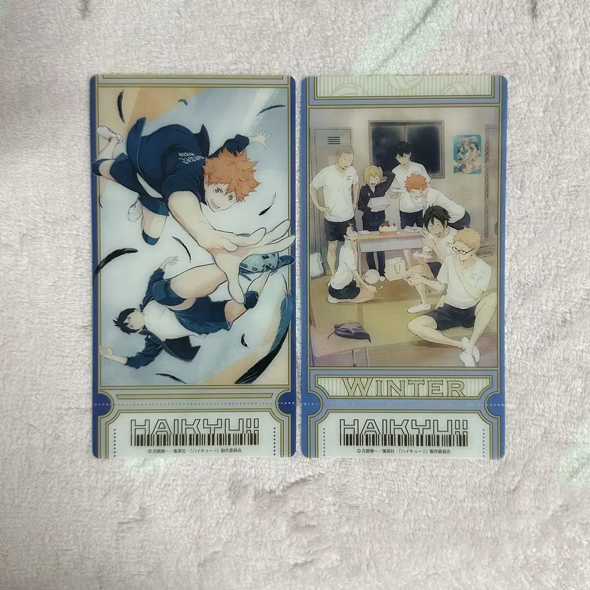 Haikyuu Visual Clear Ticket hinata Kageyama Tsukishima Nishinoya, Karasuno, etc.