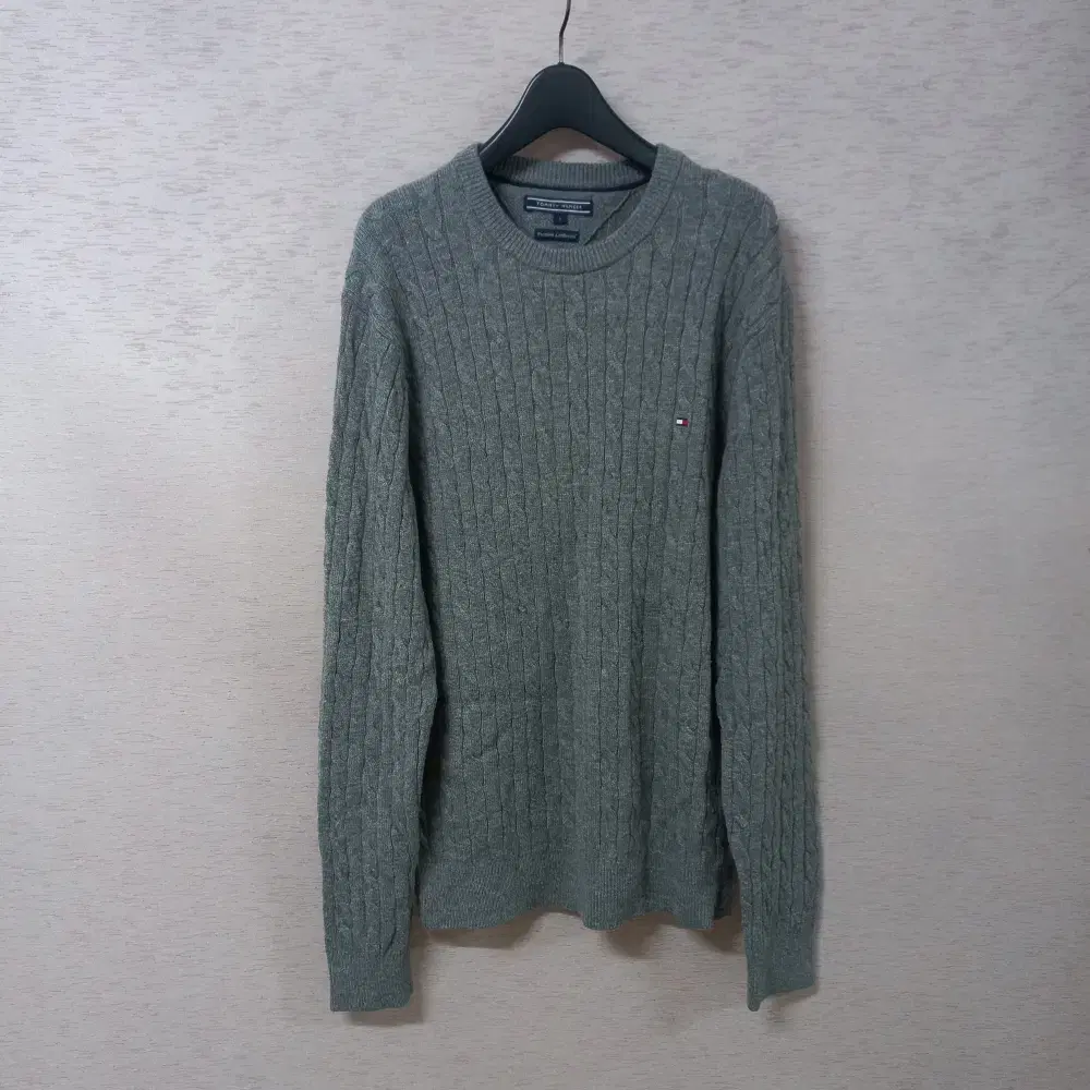 11-6/TOMMY HILFIGER Gray knit tee for Men