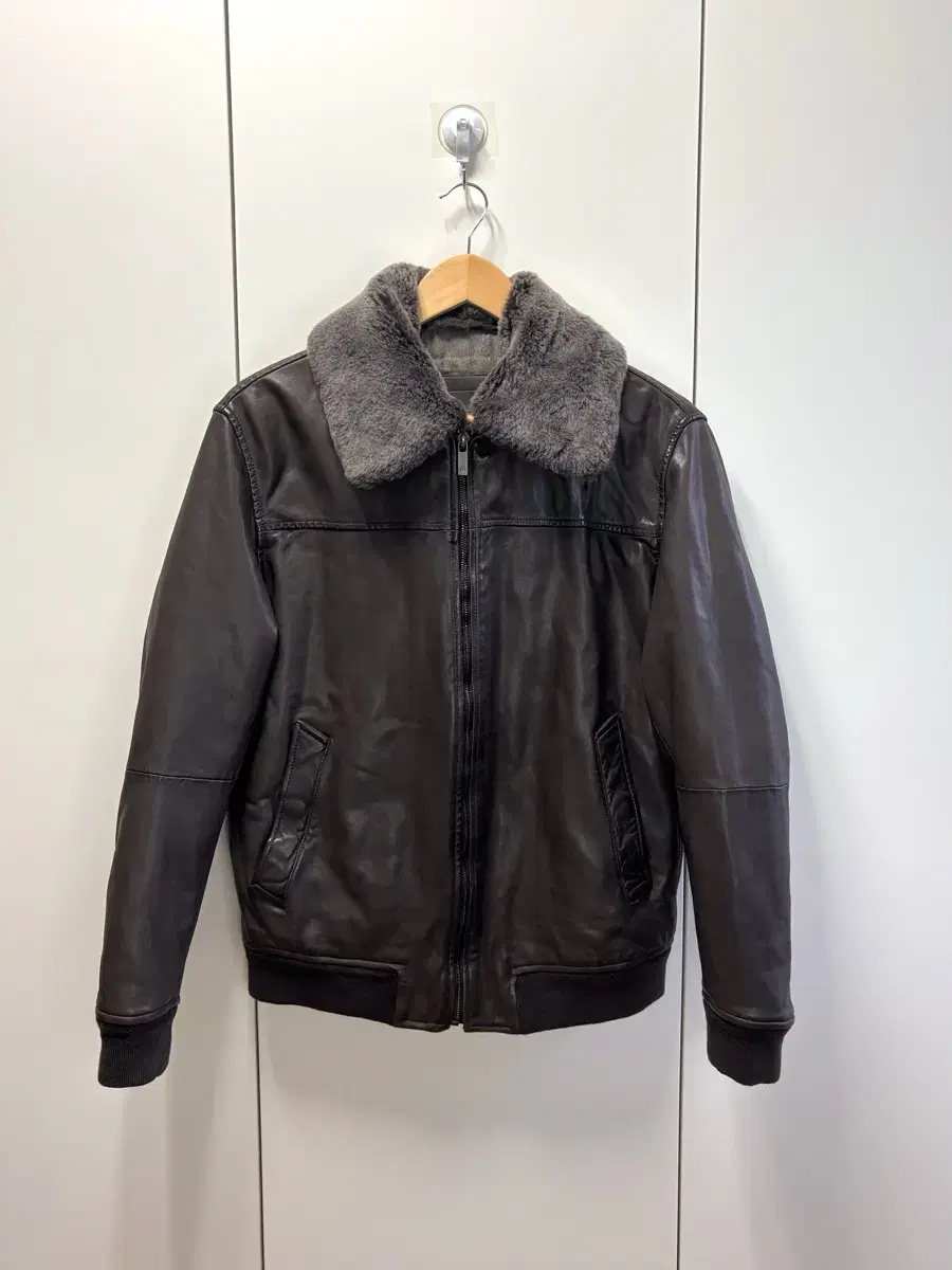 Massimo Dutti Brown Sheepskin Jacket