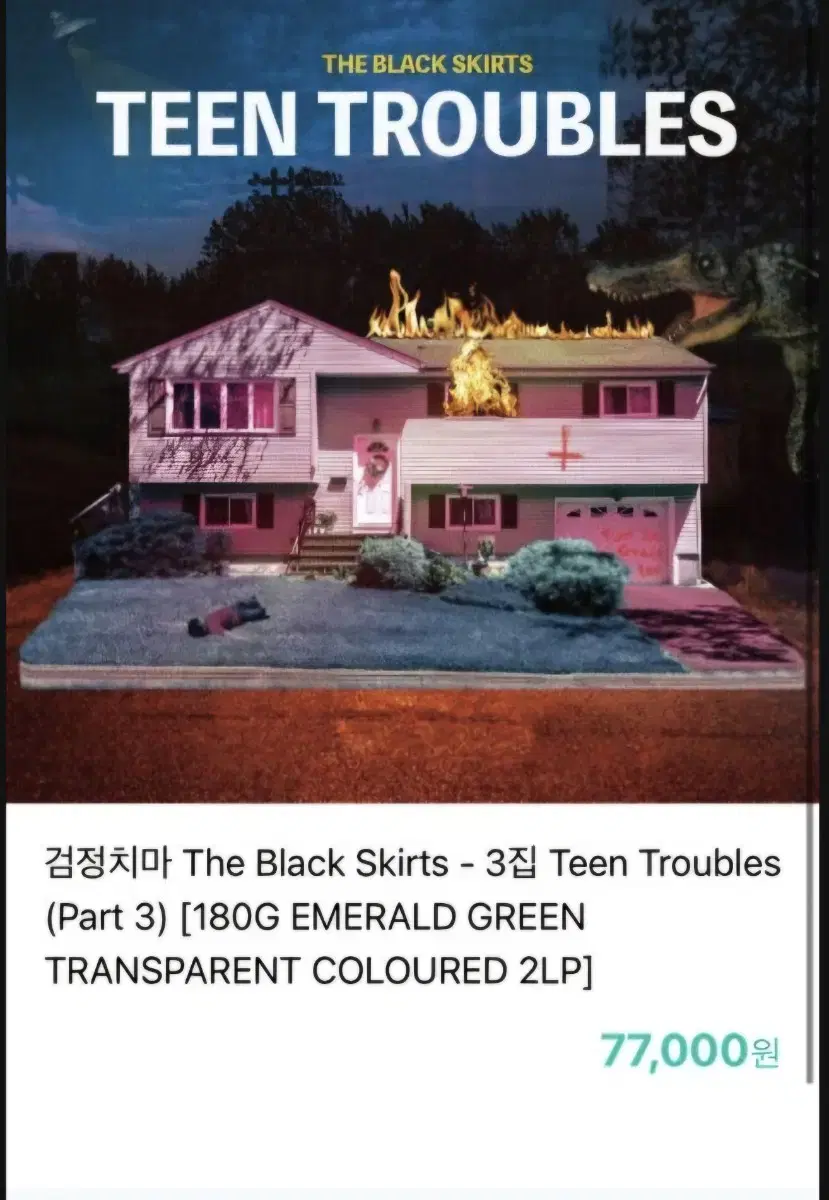 검정치마 LP판 Teen Trcubles(틴트러블) 미개봉