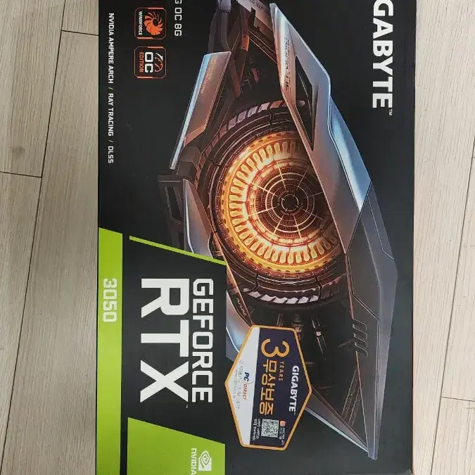 GIGABYTE AORUS RTX3050 GAMING 8GB판매합니다