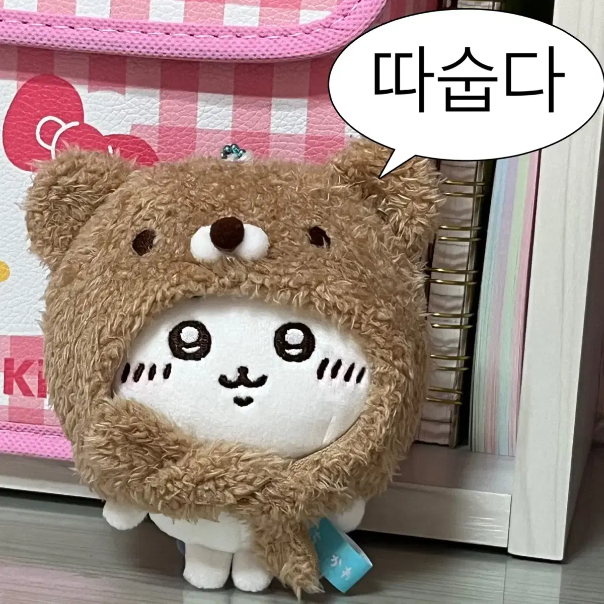 10cm 인형 모자 곰돌이 모자 치이카와 인형 옷 하치와레