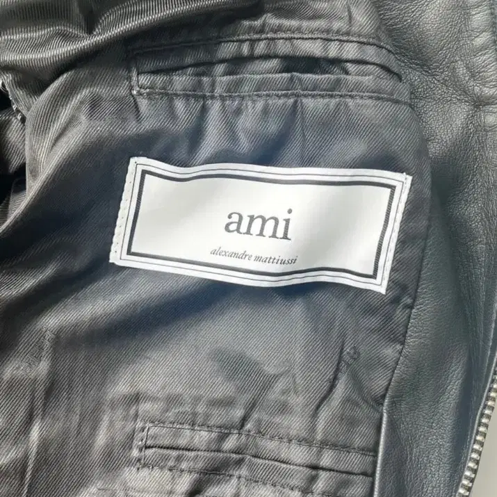 Ami lambskin leather jacket M