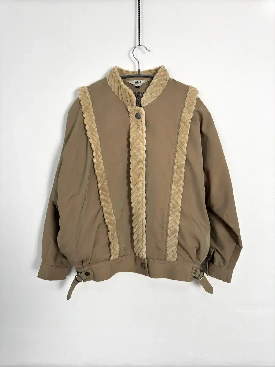 vintage sherpa trim jacket