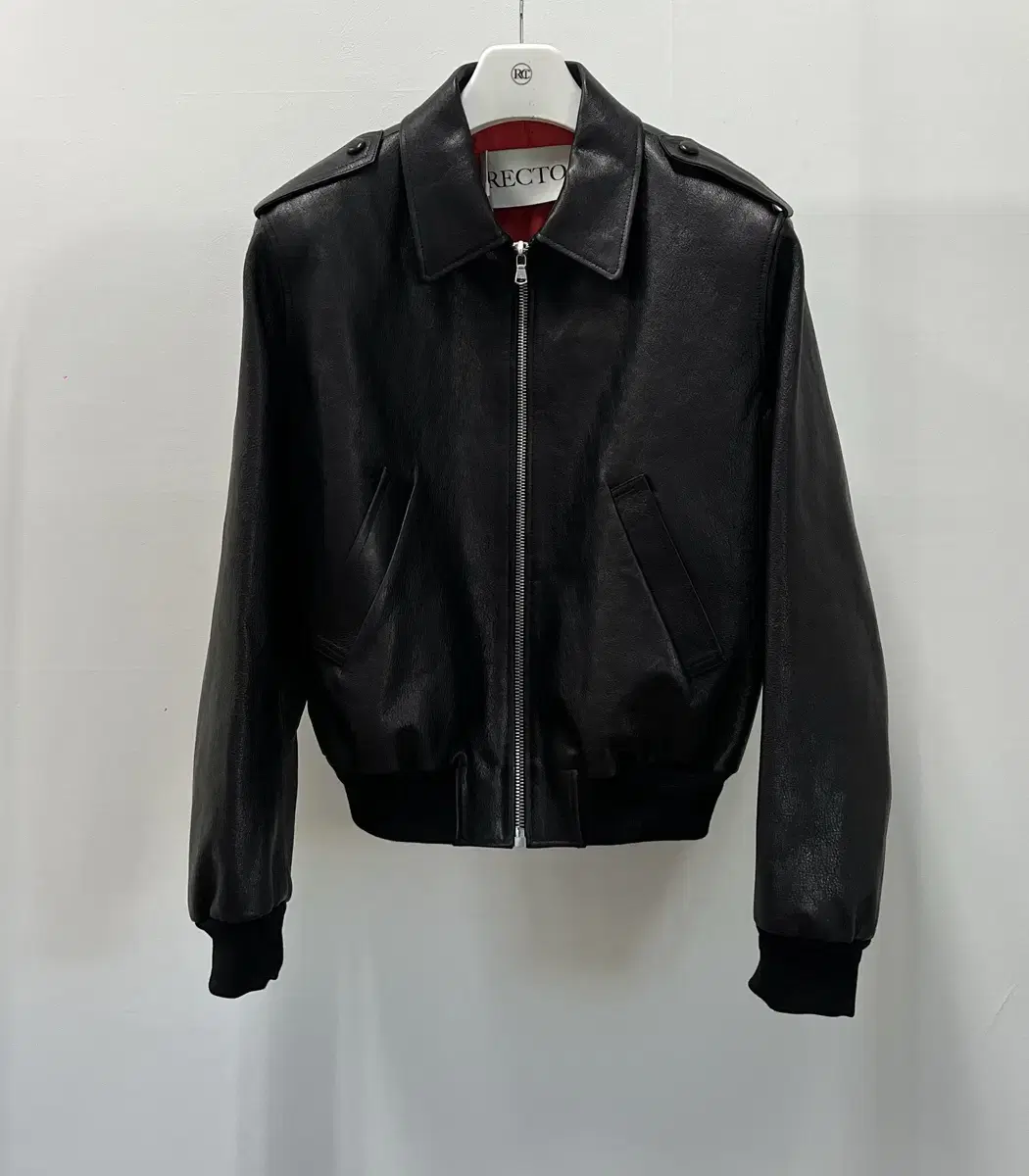 Recto 24FW Ben Epaulette High-Tread Jumper Leather Jacket