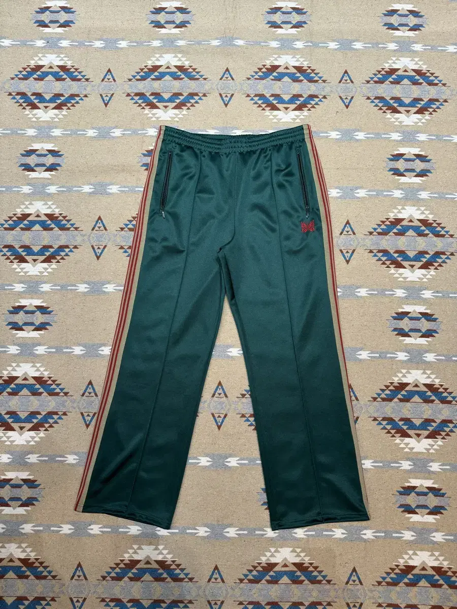 [L] Needles Track Pants Straight Fit Deep Green