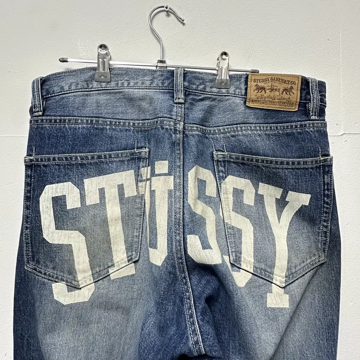 [old stussy] 올드 스투시 spell out pants 실측34