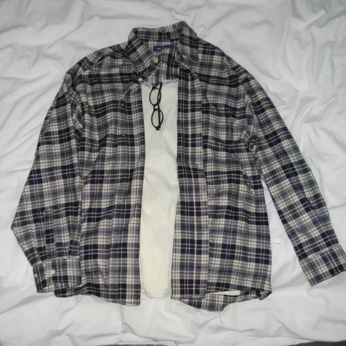 아워캐비넷 셔츠 our cabinet heavy check shirts