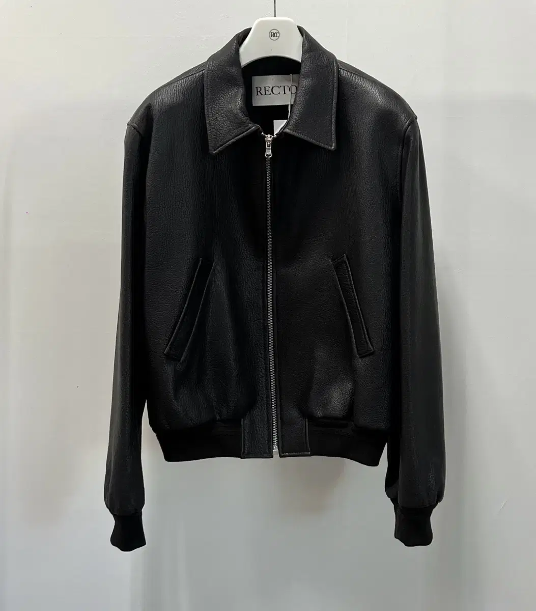 Recto 24FW Ben Shrunken Lamb Leather Jumper Leather Jacket