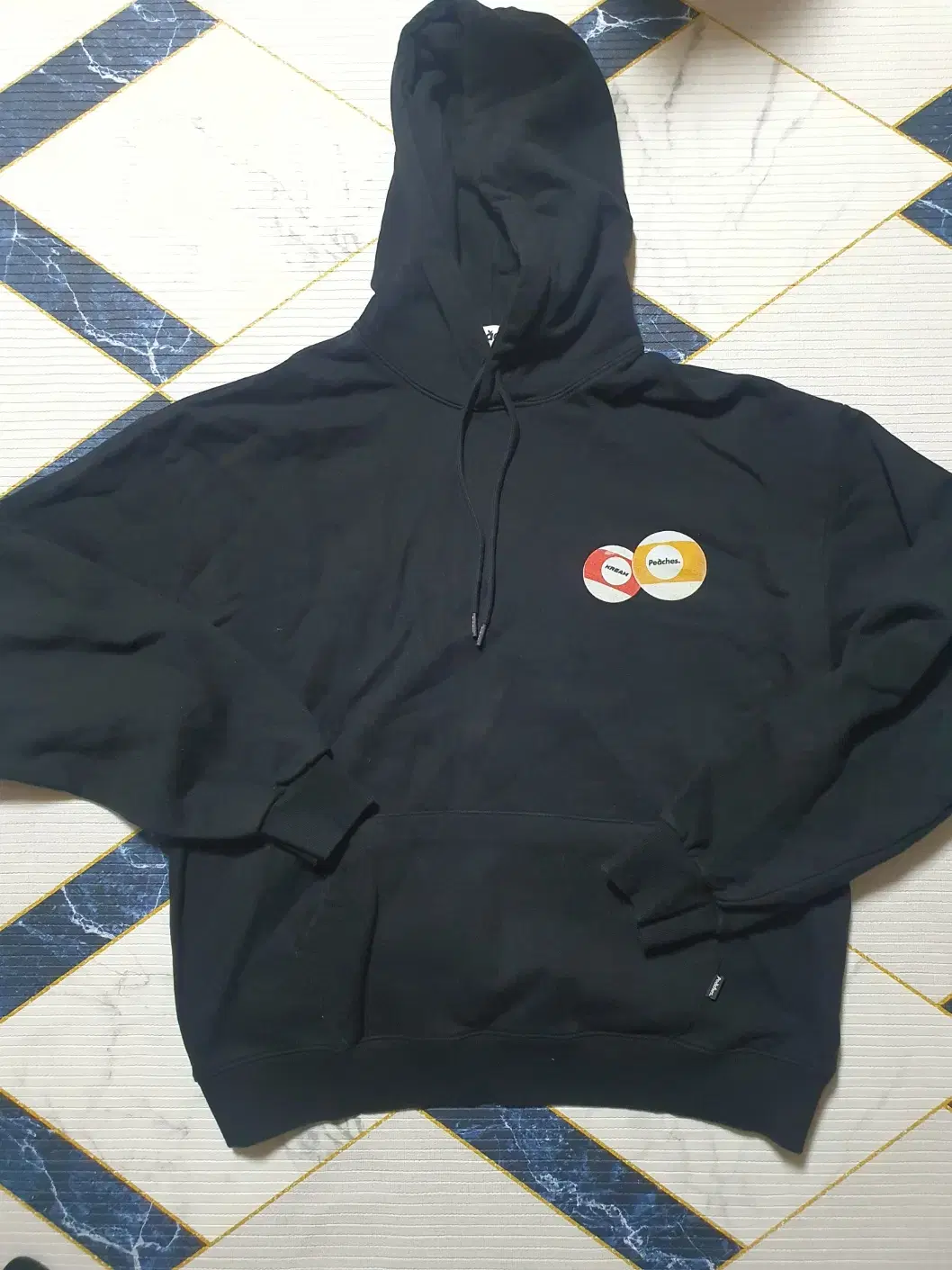 Peaches X Cream Collaboration Lotto Hoodie Black Size XL