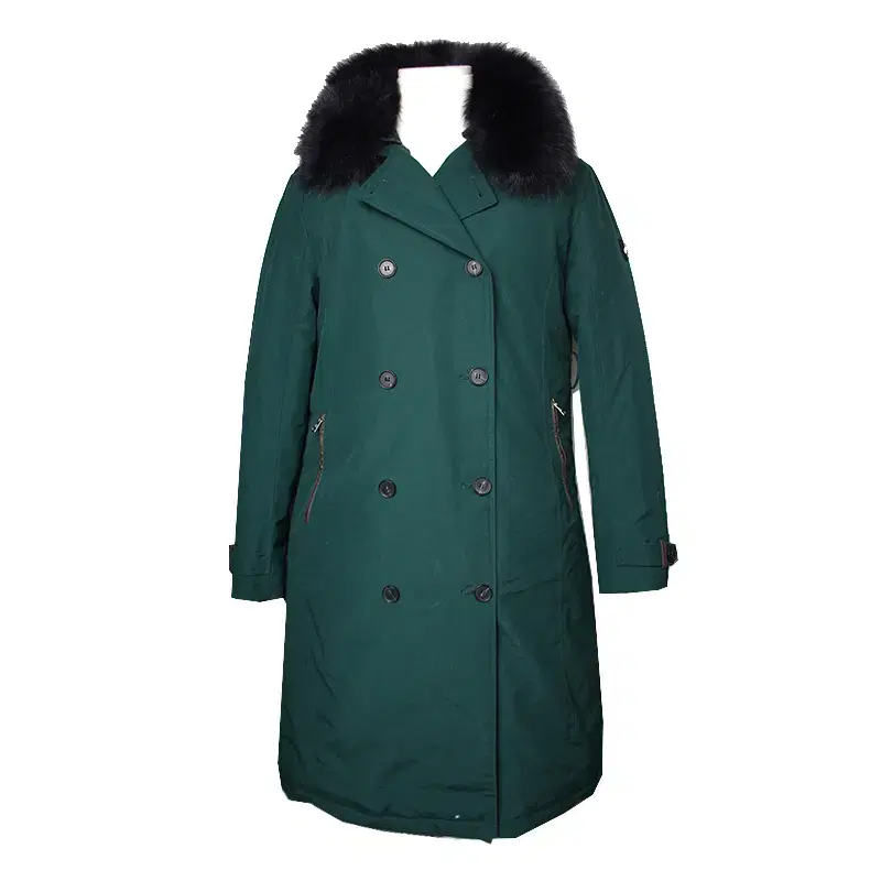 Padded men's deep green goose down coat 105