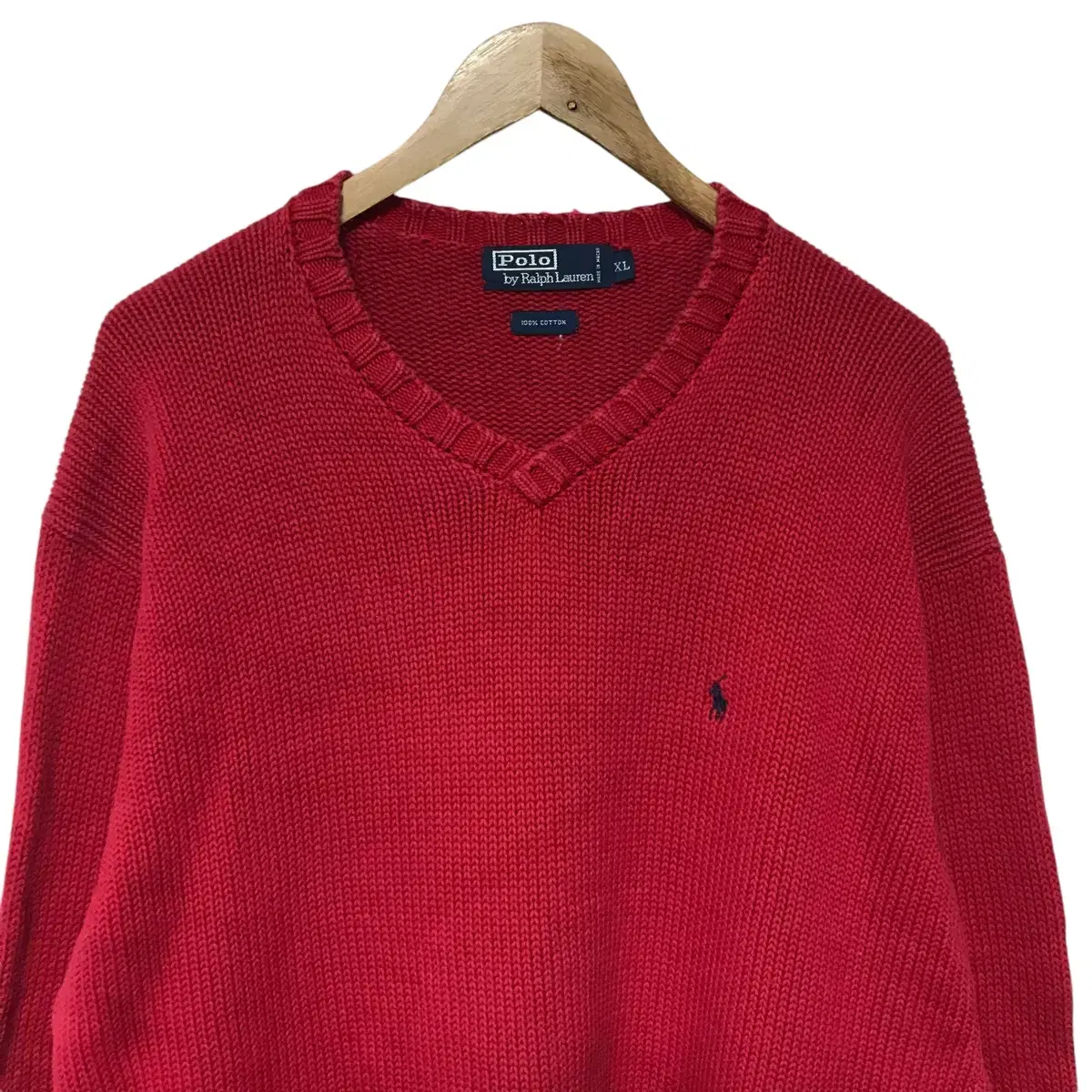 Polo Ralph Lauren Red V-neck knit