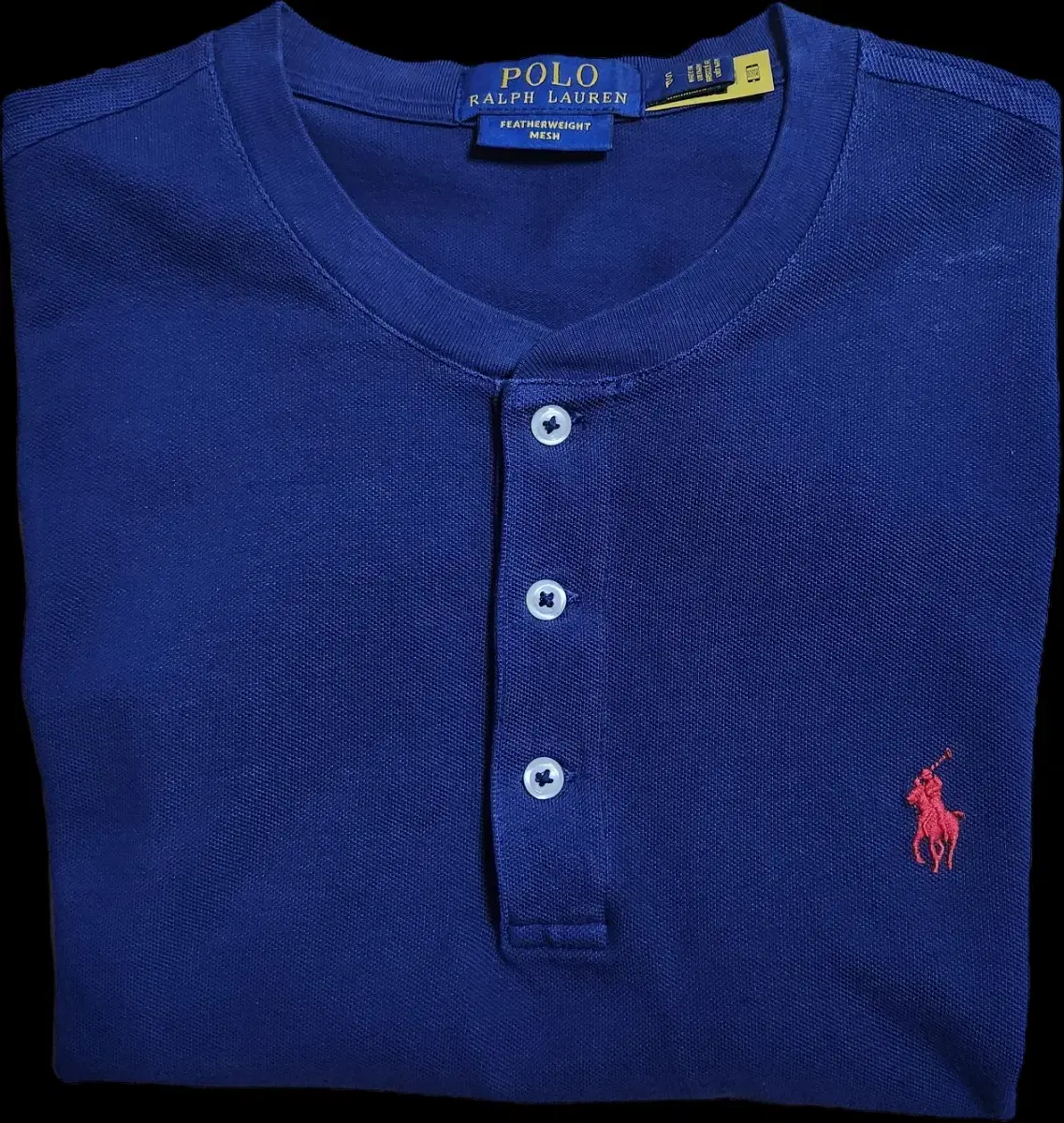 Polo Ralph Lauren Henry Neck Short Sleeve Navy S