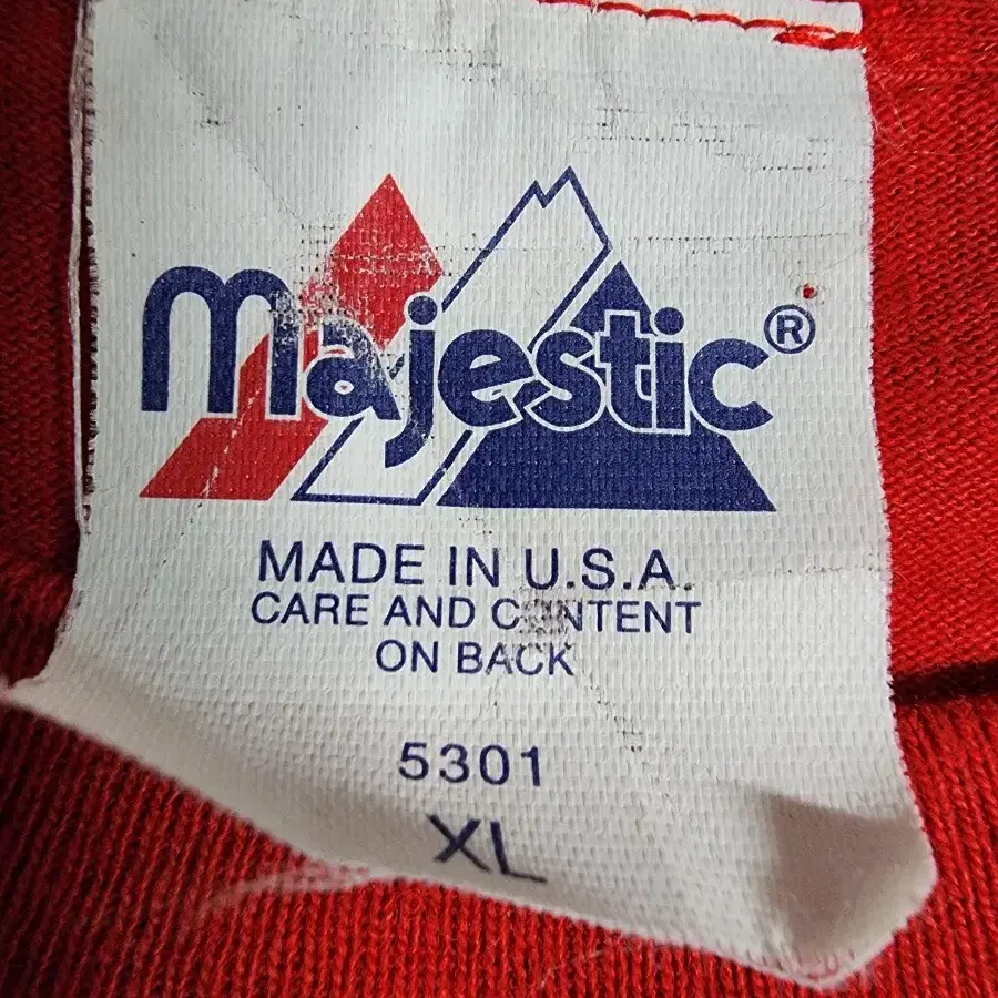 made in usa 빈티지 마제스틱 마크맥과이어 프린팅 티셔츠