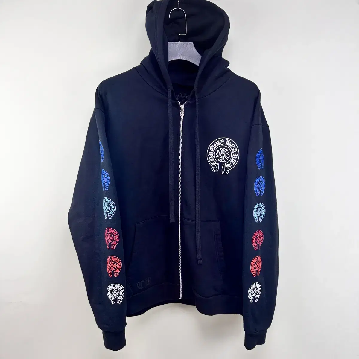 XL / Chrome Hearts Multilogo Gradient Hoodie Zip-Up