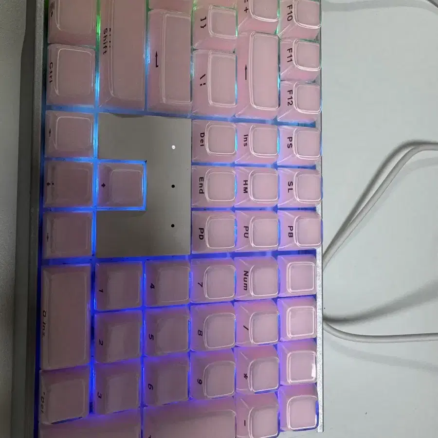 체리 키보드 MX board 3.0s RGB 갈축. 크리스탈 측각 키캡